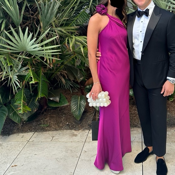 Liv Foster Clara Satin Dress - Size 2 - Picture 6 of 6